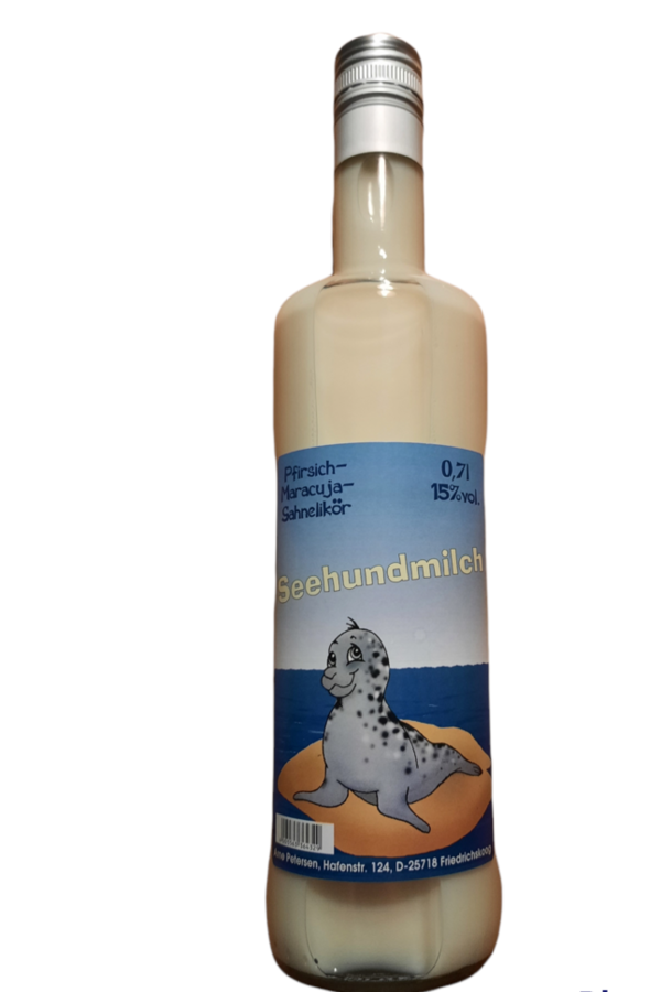 Seehundmilch Pfirsich-Maracuja-Sahnelikör (15%vol.  700ml)