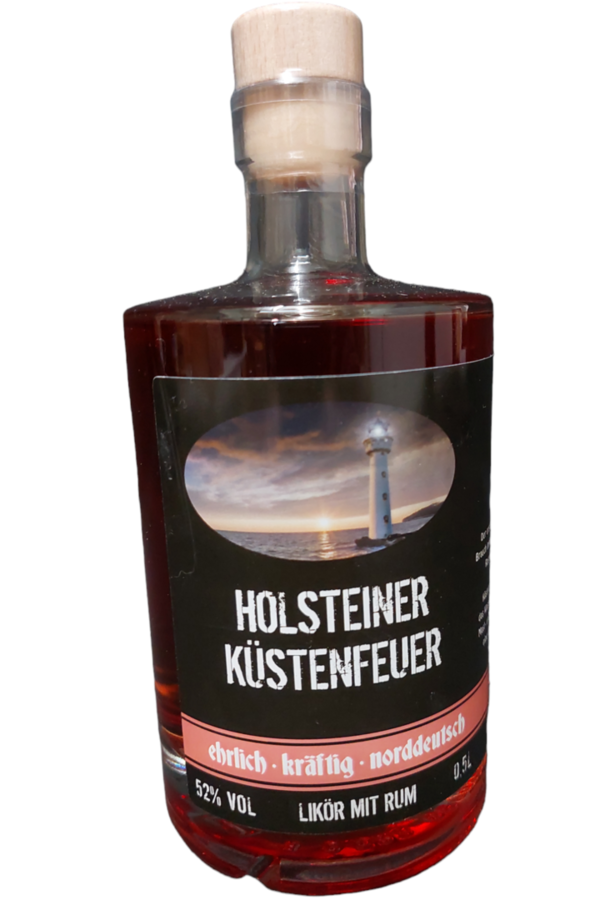 Holsteiner Küstenfeuer 500 ml 52% vol. Rum Orange Ingwer